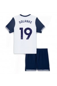 Tottenham Hotspur Dominic Solanke #19 Babyklær Hjemme Fotballdrakt til barn 2024-25 Korte ermer (+ Korte bukser)